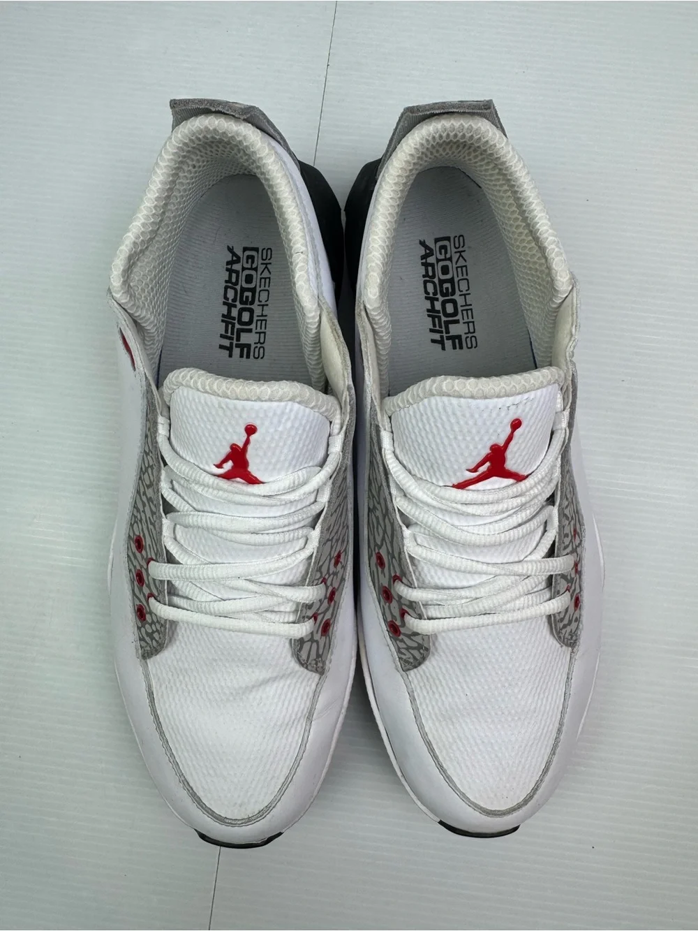 NIKE Jordan ADG 2 Golf Shoe ELEPHANT PRINT WHITE/BLACK Men’s 9.5 CT7812-100 READ